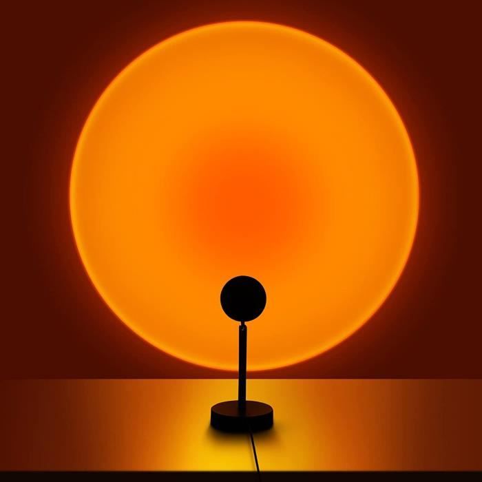 Lampe Projecteur USB Sunset - 13 Modes De Couleurs, 360°, Ambiance Romantique Pour Chambre Ou Salon