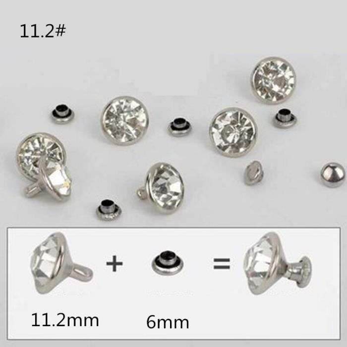 Sourcing Map 100Pcs Recharges De Clous En Strass, 6 Mm