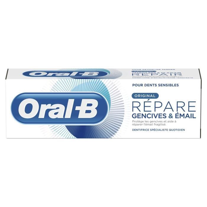 ORAL B Dentifrice Répare gencives et émail Original - 75 ml