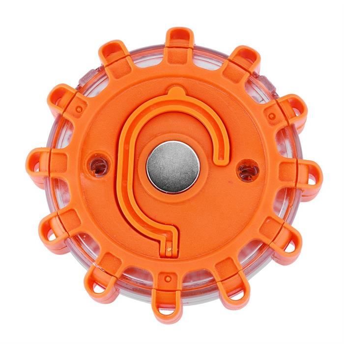 2 Gyrophares LED Magnétiques - 15 LED, 9 Modes - Pour Voiture, Urgence, Camping