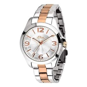 Montre Femme S.Oliver Quartz - Modèle 2033562 - Cadran Argenté, Bracelet Acier - Neuf Avec étiquettes