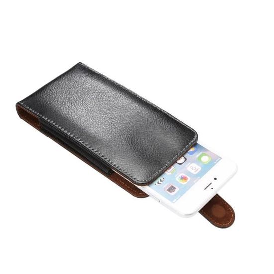 Étui Rotatif 360° Avec Clip Ceinture Pour Huawei P50 Pocket (2021) - Cuir Synthétique Noir