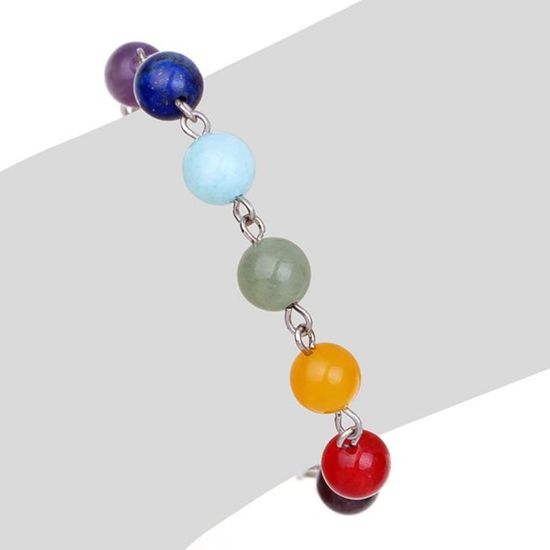 Bracelet de Guérison des 7 Chakras L/&D Multicolore