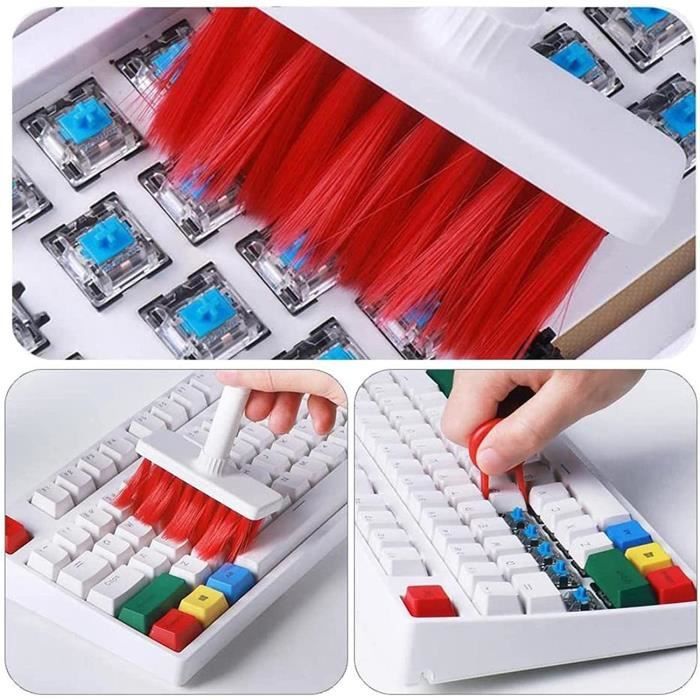 Multifonctionnel Kit de brosse de nettoyeur de clavier d