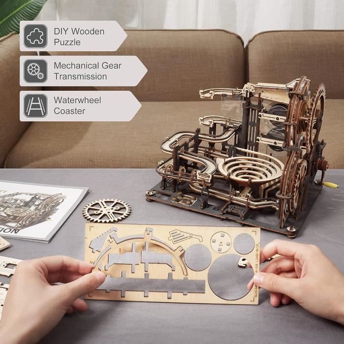 Puzzle 3D Bois et Maquette Mécanique Robotime