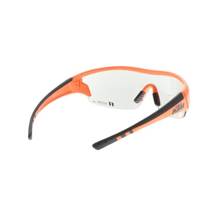 Lunettes De Soleil KTM Factory Team Noir Orange Achat Vente lunettes de soleil Homme Adulte Black Friday Cdiscount