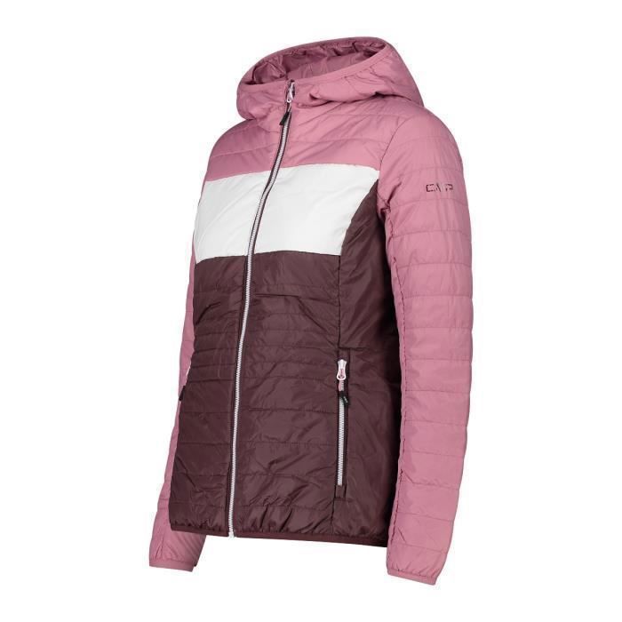 Doudoune à capuche femme CMP - plum-fard - XS - Ski - Imperméable -  Respirant Plum-fard - Cdiscount Sport