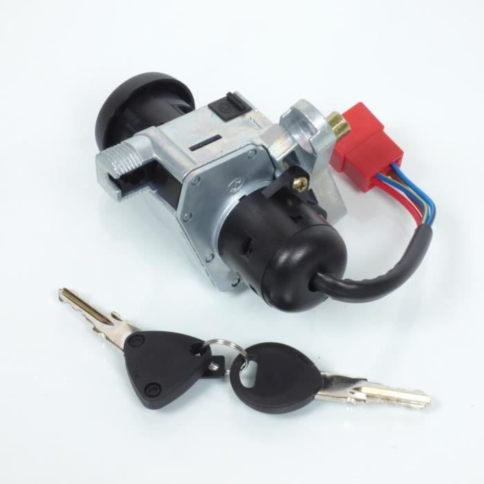 Contacteur à Clé Neiman P2R Pour Moto - 4 Fils, Avec 2 Clés, Compatible Honda 50 ST Dax - 4