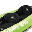 Kayak Gonflable 2-3 Places AQUA MARINA Laxo-380 - Résistant aux UVs - Vert-2