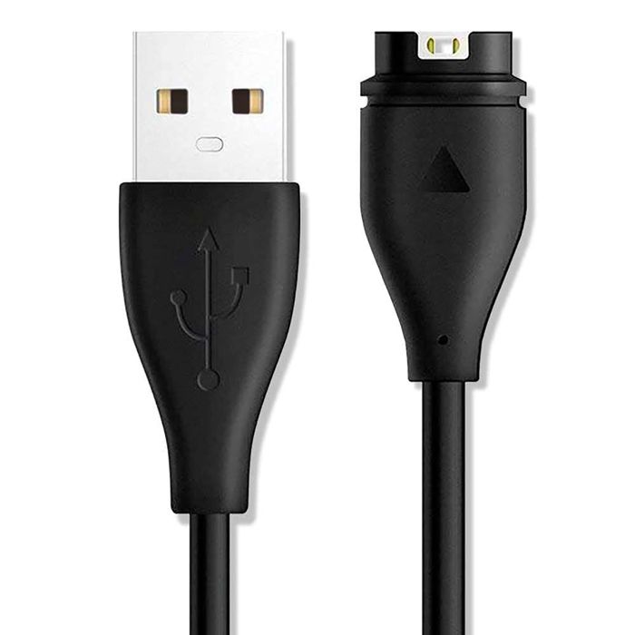 Câble De Chargeur USB-C 1m Pour Garmin Vivomove Sport/Style - Marque Straße Tech - Noir