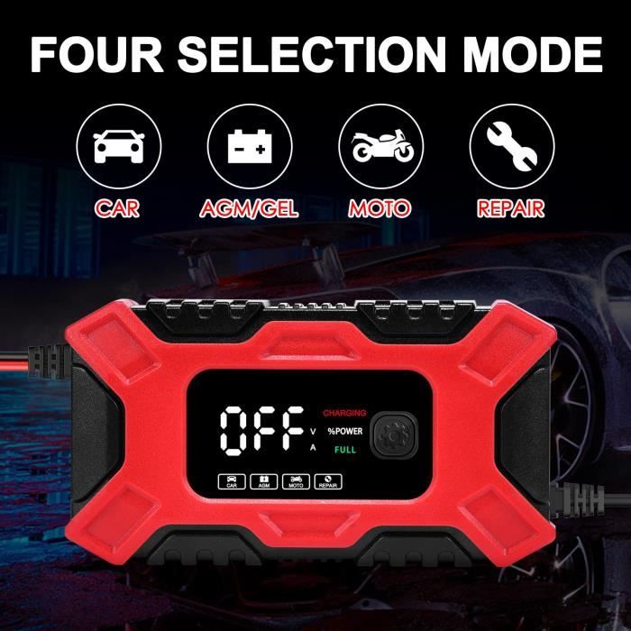 Chargeur de Batterie Intelligent 12V 6A pour Voiture Moto Camion -  Cdiscount Auto