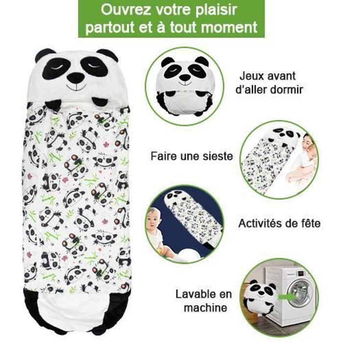 NIDONE Tapis De Sieste Enfant – Sac De Couchage 140x60 Cm – Cartoon Doux – Garderie & Voyage