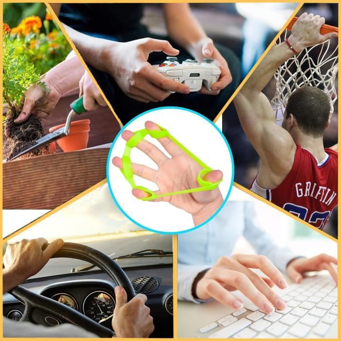 Anneau Renforcement Poigne Anneaux De Préhension MoveRays - Exerciseur Main/ Doigts 3 Résistances (14-23kg) Pour Sport/Escalade Accessoire Escalade