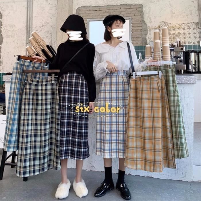 Jupe Jupe d uniforme scolaire japonais mi longue classique jupe