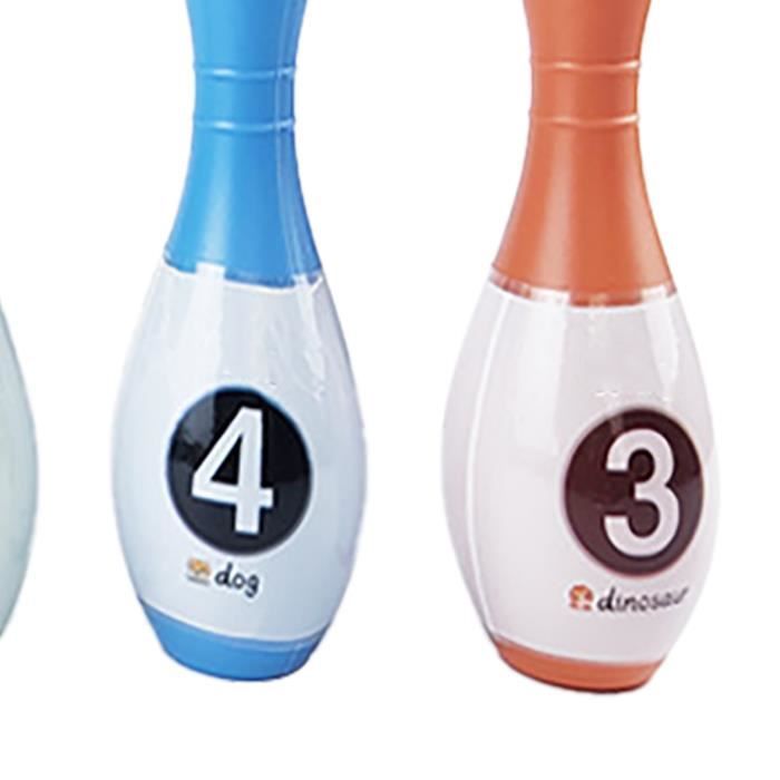 Jeu De Bowling Miniature Intérieur/Extérieur - 10 Quilles Et 2 Boules - Enfants Et Adultes