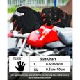 Gants de Moto Gants Écran Tactile Coupe-vent Moto Tactiques de Sport en Plein Air Gants pour Motocross Combat Escalade Camping,XL-3