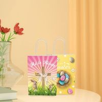 4 Pièces Sacs-Cadeaux de Pâques, Sacs-cadeaux de Pâques avec Poignées