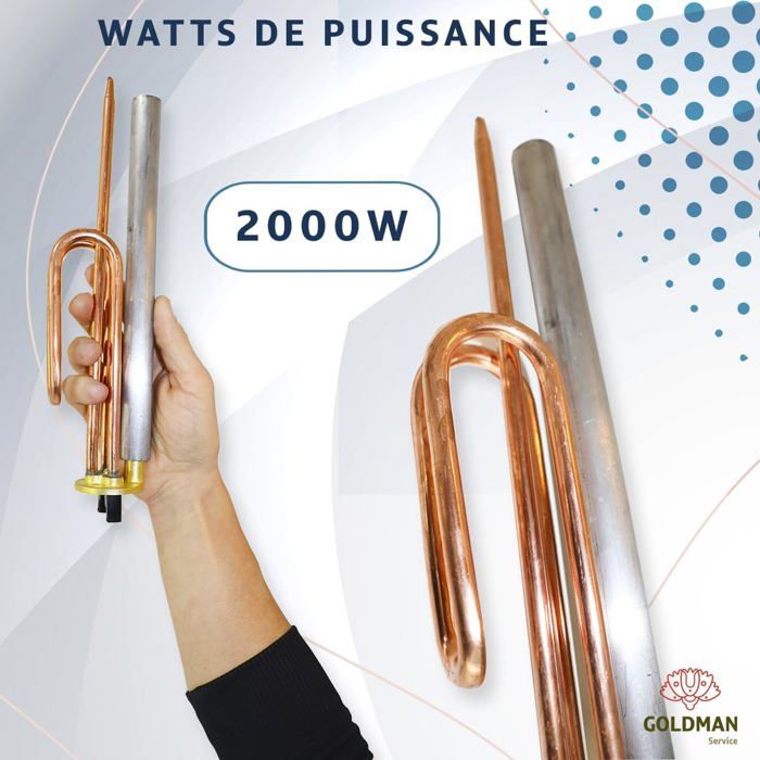 Résistance Thermique Électrique GOLDMAN SERVICE 2000W + Anode Magnésium — free download