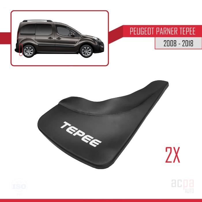 Bavette Peugeot Rifter Jeu De Bavettes Garde-boue Pour Peugeot Rifter 2019-2024 - 4 Pièces Noir TPE | Protection Ailes