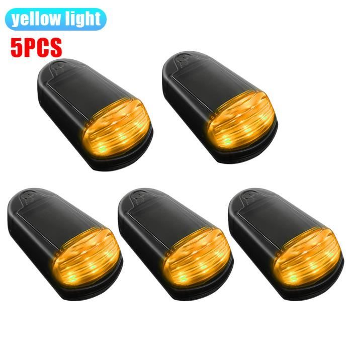 Lot De 5 Éclairages Solaires Pour Cabine De Camion - Sans Fil, Lumière Blanche, Installation Facile