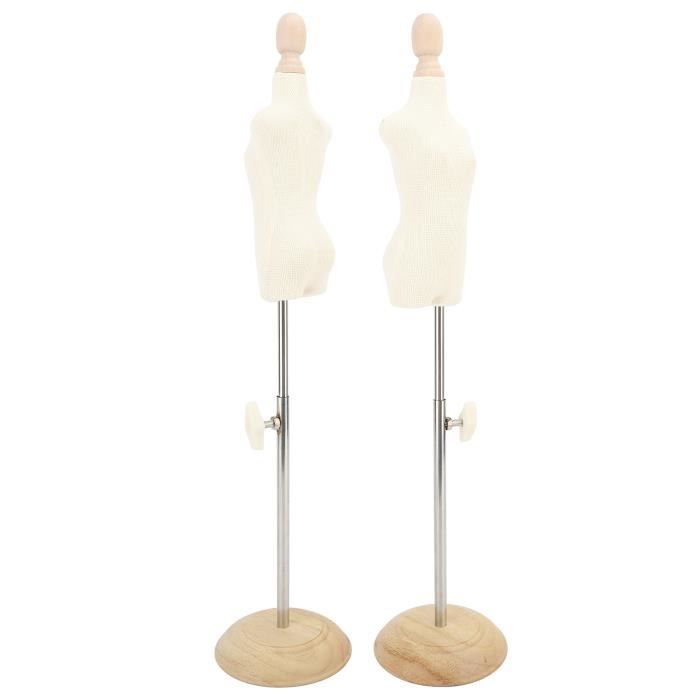 Mannequin Couture Métal Doré Mannequin De Couture PrimoLiving Ana - Métal Doré Vintage - Hauteur Réglable 112-160cm - Portemanteau Déco Présentation Vêtements élégante