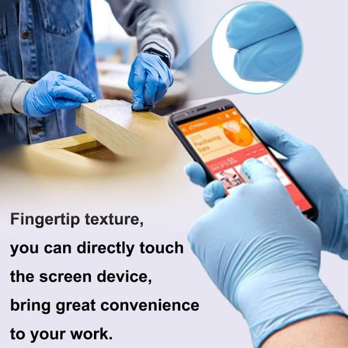 Pehasoft Gants Nitrile Sans Latex Non Stériles Sans Poudre Blanc Small 200 Pieces