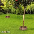 Bordure de jardin flexible en bois de pin - 15 x 110 cm - Marron - KOTARBAU®-5