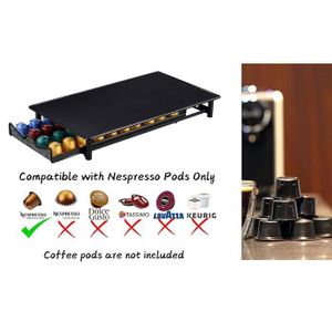 Support pour capsules de café compatible avec 32 capsules Tassimo, support en métal noir  15