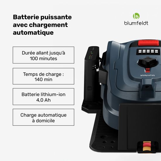 Yuka Mini 800 Blumfeldt Robot Tondeuse Intelligente Avec Batterie