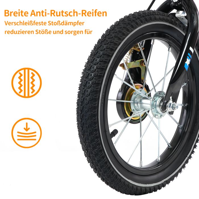 DCSYOG Vélo Enfant 16 Pouces Garçon Fille Avec Roues Stabilisatrices Et Panier - Jaune 5 à 8 Ans