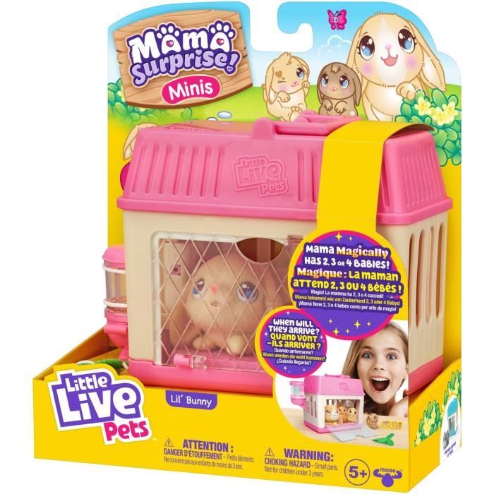 Peluches P'tits Lapins Mama Surprise - Little Live Pets - Moose Toys