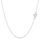 Chaine cou or blanc 45 cm