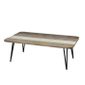 Table Basse Scandinave En Bois Acacia Massif Multicolore Brillant