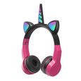 Écouteurs bluetooth 5.2 pour enfants,casque d'écoute musique stéréo vec Support de micro carte TF/AUX cadeau pour garçons et filles-0