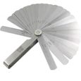 Jeu de cales jauge dépaisseur 32 lames lamelles métriques 0.04 à 0.88mm