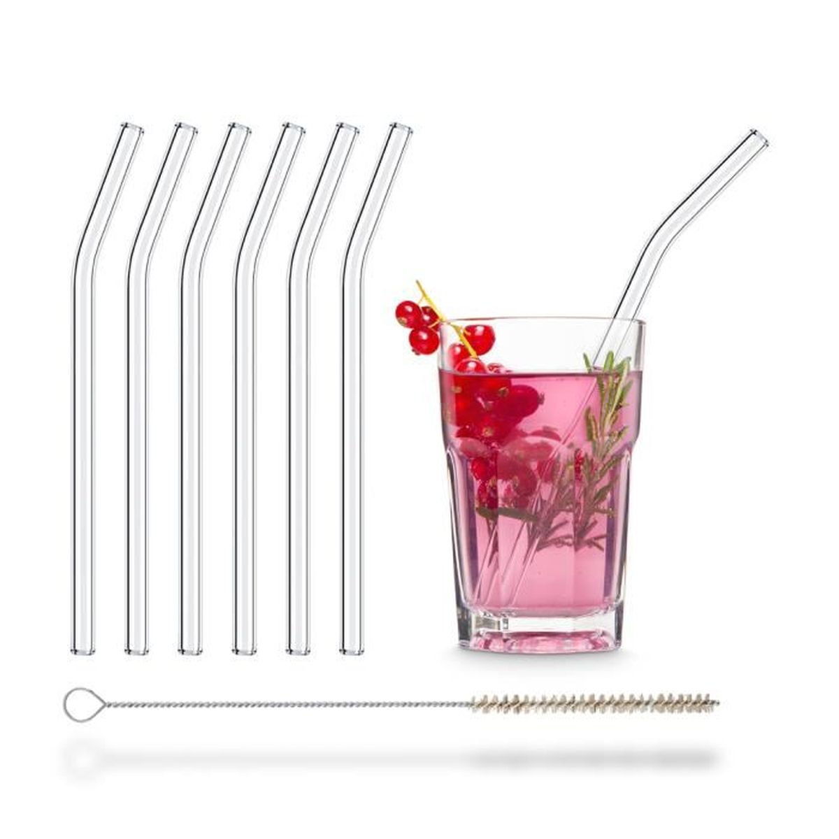 Paille en promo verre