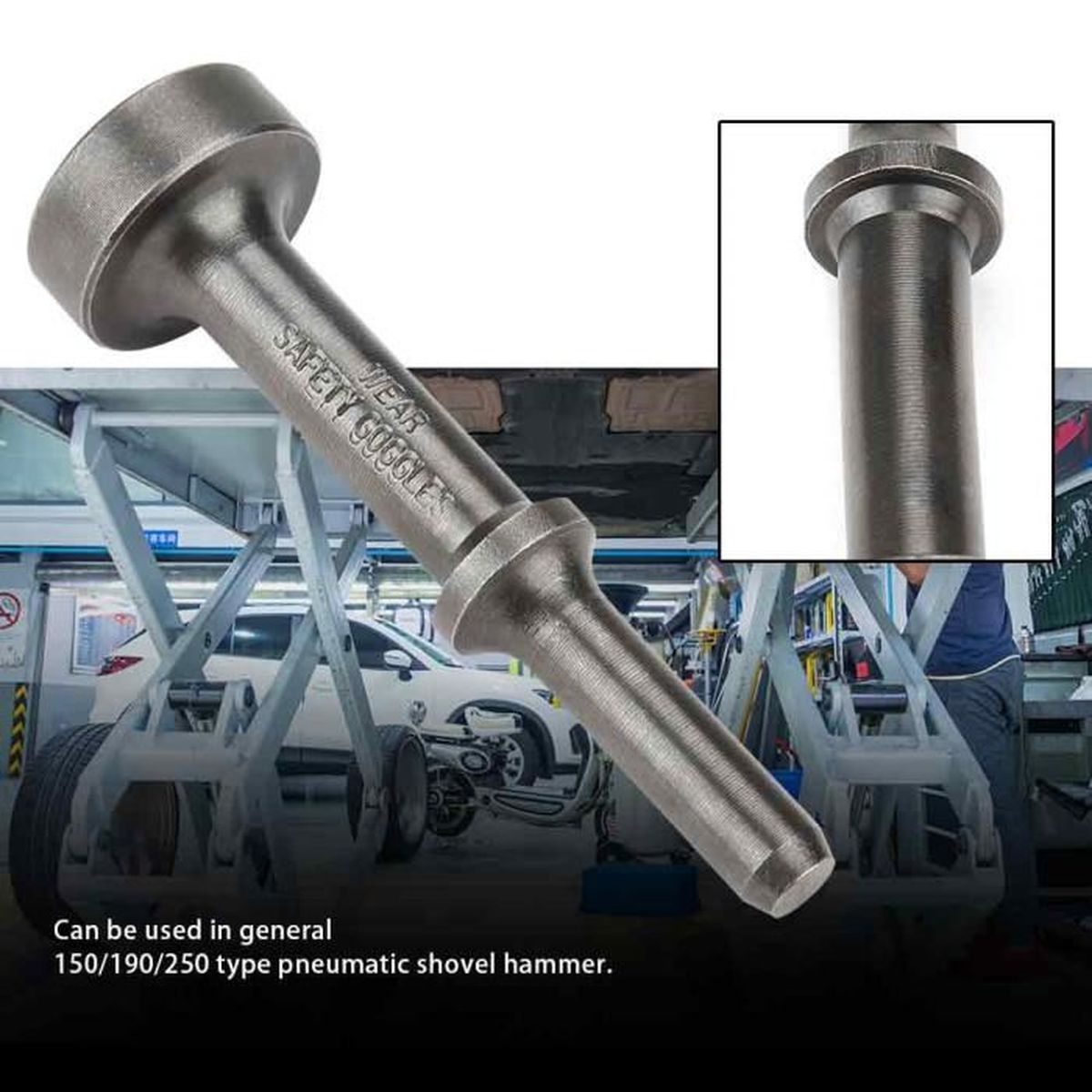 Mèches Pour Marteau Pneumatique - Lot De 5 - Acier Chrome-Molybdène - Tige 10mm - Pour Démolition Béton