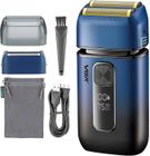 040PARTS Rasoir électrique pour homme - 7500 tr/min - Tondeuse pop-up - Batterie rechargeable USB-C de 120 minutes - Blue Noir