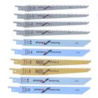 Lames de scie sabre bimétallique SALALIS - Ensemble de 10pcs - Coupe du bois et du métal - Marque SALALIS