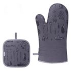 SOBROVO Gants de Four, Gants de Cuisine, Résistant à Chaleur,Maniques pour Four Barbecue Cuisson Manipulation,1 Paire, Rouge