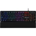 Clavier Gamer - The G-Lab - KEYZ CARBON E - Mécanique (Switch Bleu) - Rainbow - Repose Poignet - Filaire - Azerty - Noir
