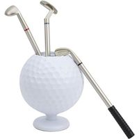 Porte-Stylo modèle de Balle de Golf, 3 stylos à Bille de Golf, Cadeau de Bureau de Golf Mini Porte-Stylo à Bille de Golf, Souvenir