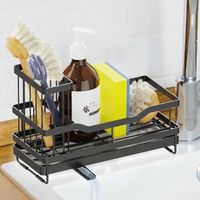 Support d'évier en éponge organisateur pour évier de cuisine avec support à brosse élevé, accessoires de Gadgets de cuisine