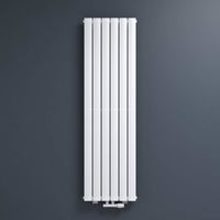 Radiateur à Eau Chaude Mural Mai & Mai FV Blanc 160x46 - Design Vertical en Acier