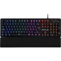Clavier Gamer - The G-Lab - KEYZ CARBON E - Mécanique (Switch Bleu) - Rainbow - Repose Poignet - Filaire - Azerty - Noir
