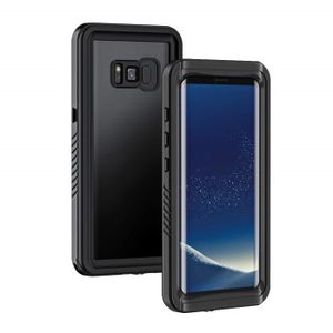 COQUE - BUMPER Coque Samsung S8+ Étanche IP68 Antichoc  Intégré avec Protection écran Antipoussière Anti-Neige Etui pour Galaxy S8 Plus, Noir