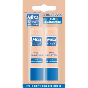 HYDRATANT VISAGE Soins Lèvres Anti-Dessèchement MIXA - 2 x 4,7 g