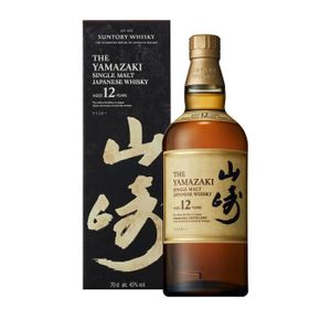 WHISKY BOURBON SCOTCH YAMAZAKI 12 ans SINGLE MALT - Whisky Japonais 70cl