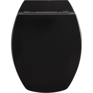 Abattant wc design kristal - noir ALLIBERT 123170