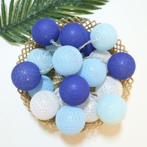 GUIRLANDE D'EXTÉRIEUR Guirlande lumineuse en boule de coton 3m 20led Bleu - Féerique - Extérieur